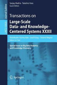 bokomslag Transactions on Large-Scale Data- and Knowledge-Centered Systems XXXII