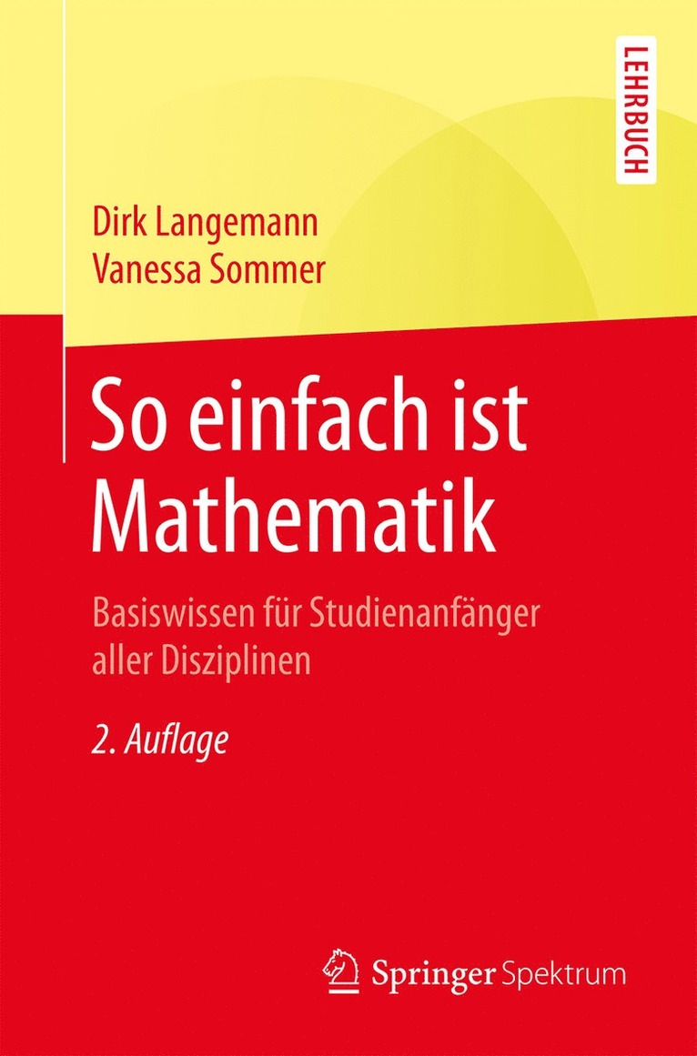 Dirk Langemann, Vanessa Sommer - So einfach ist Mathematik, Häftad