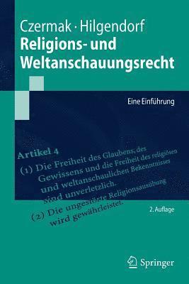 Gerhard Czermak, Eric Hilgendorf - Religions- und Weltanschauungsrecht, Häftad
