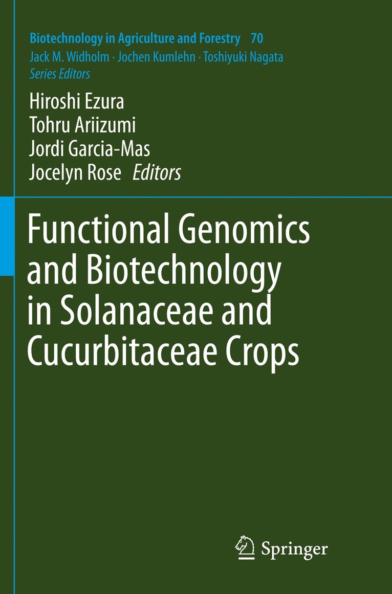 Hiroshi Ezura, Tohru Ariizumi, Jordi Garcia-Mas, Jocelyn Rose - Functional Genomics and Biotechnology in Solanaceae and Cucurbitaceae Crops, Häftad