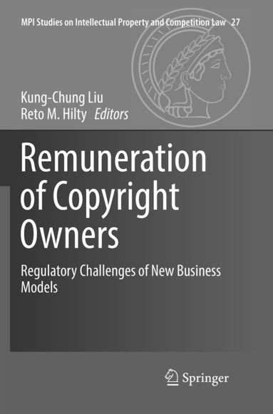 bokomslag Remuneration of Copyright Owners