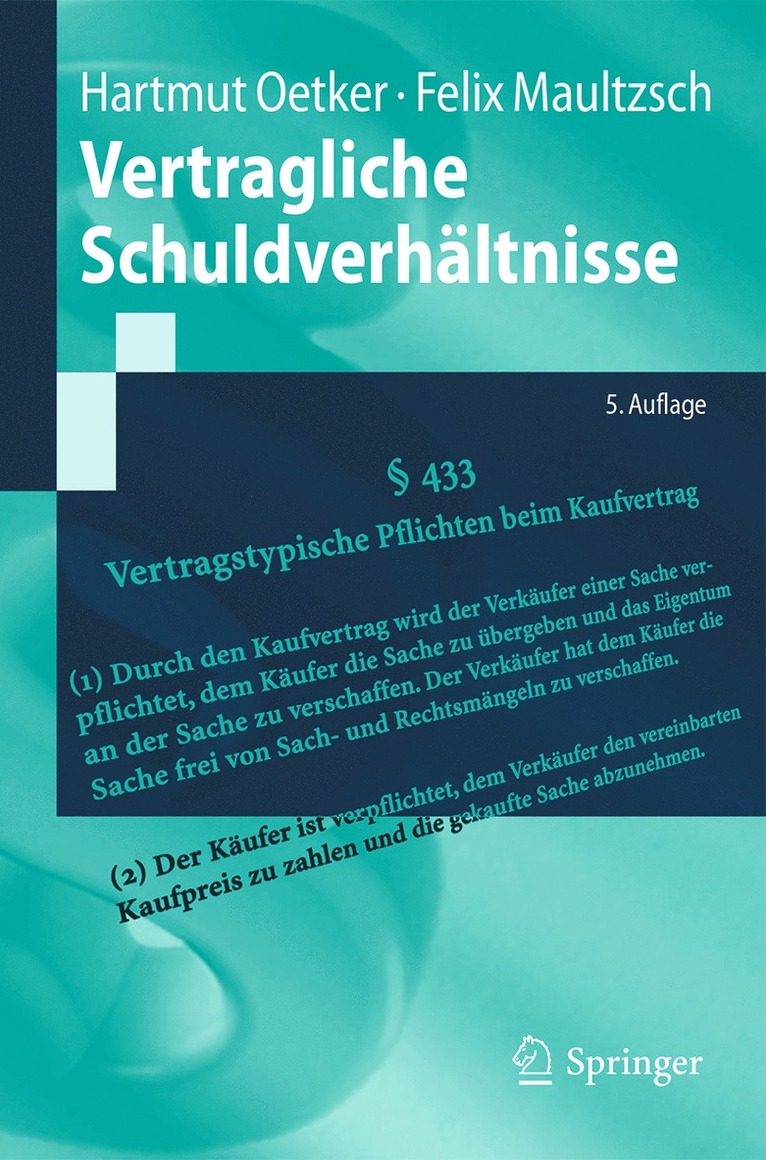 Vertragliche Schuldverhltnisse 1