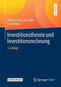 bokomslag Investitionstheorie und Investitionsrechnung