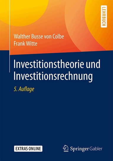 Walther Busse von Colbe, Frank Witte - Investitionstheorie und Investitionsrechnung, Häftad