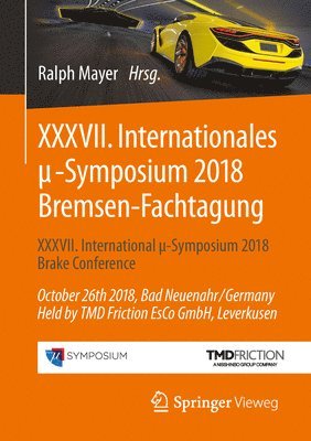 bokomslag XXXVII. Internationales ?-Symposium 2018 Bremsen-Fachtagung