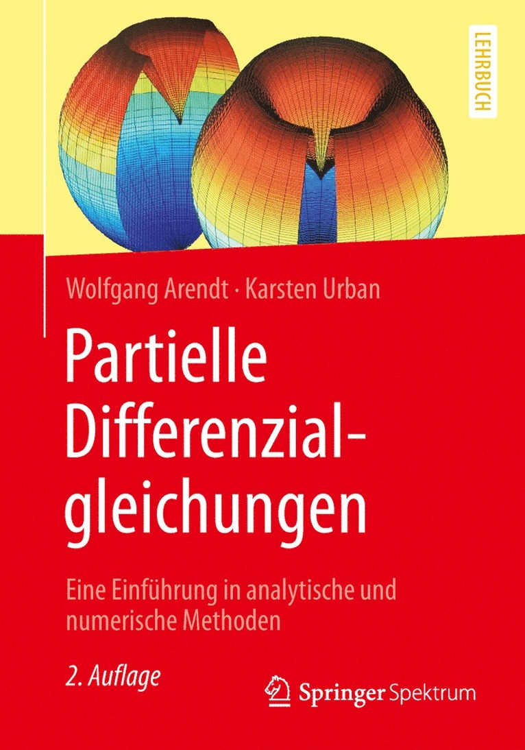 Wolfgang Arendt, Karsten Urban - Partielle Differenzialgleichungen, Häftad