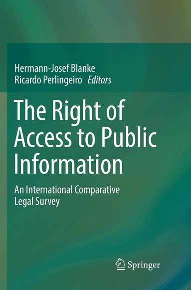 Hermann-Josef Blanke, Ricardo Perlingeiro - Right of Access to Public Information, Häftad
