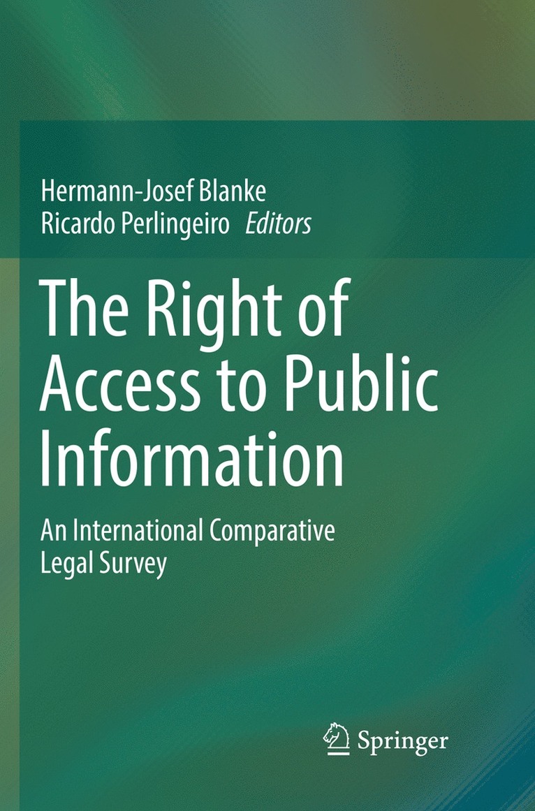 The Right of Access to Public Information 1