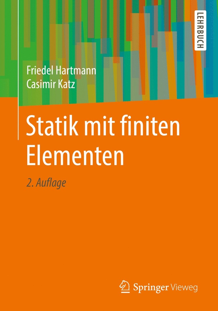 Friedel Hartmann, Casimir Katz - Statik mit finiten Elementen, Häftad