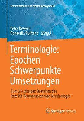 Petra Drewer, Donatella Pulitano - Terminologie : Epochen – Schwerpunkte – Umsetzungen, Häftad