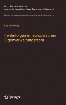bokomslag Fehlerfolgen im europäischen Eigenverwaltungsrecht