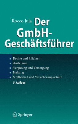 bokomslag Der GmbH-Geschäftsführer