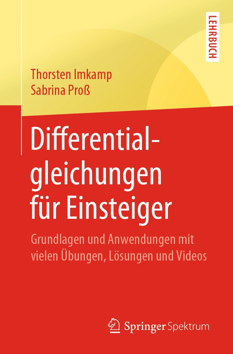 Thorsten Imkamp, Sabrina Proß - Differentialgleichungen für Einsteiger, Häftad