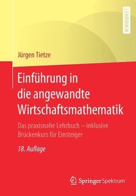 bokomslag Einfhrung in die angewandte Wirtschaftsmathematik