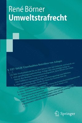 René Börner, René - Umweltstrafrecht, Häftad