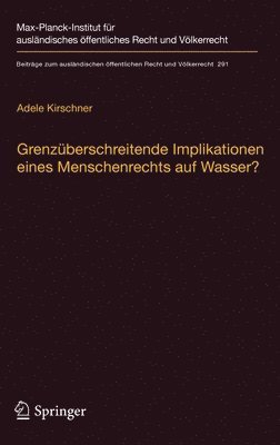 bokomslag Grenzberschreitende Implikationen eines Menschenrechts auf Wasser?