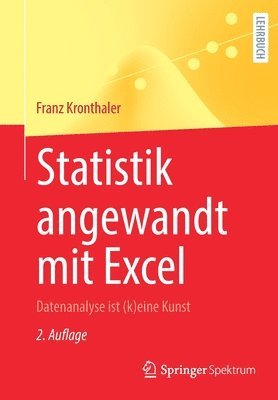 Franz Kronthaler - Statistik angewandt mit Excel, Häftad