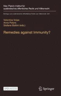 bokomslag Remedies against Immunity?