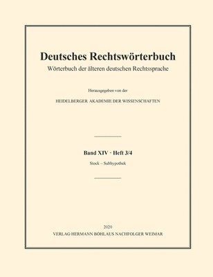 Heidelberger Akademie der Wissenschaften, Heidelberger Akademie Der Wissenschaften - Deutsches Rechtswörterbuch, Häftad