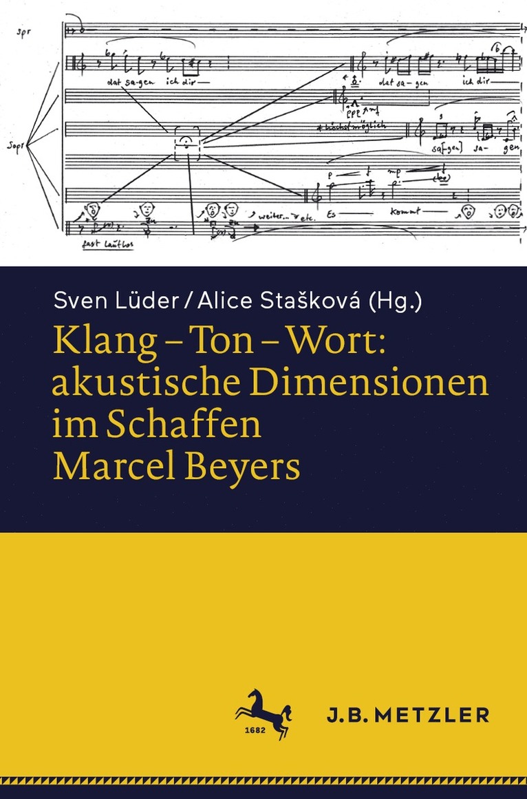 Sven Lüder, Alice Stašková, Sven Luder, Alice Staskova, Alice Stasková, Alice Staková, Alice Sta¿ková - Klang – Ton – Wort: akustische Dimensionen im Schaffen Marcel Beyers, Häftad