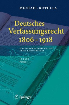 bokomslag Deutsches Verfassungsrecht 1806 - 1918