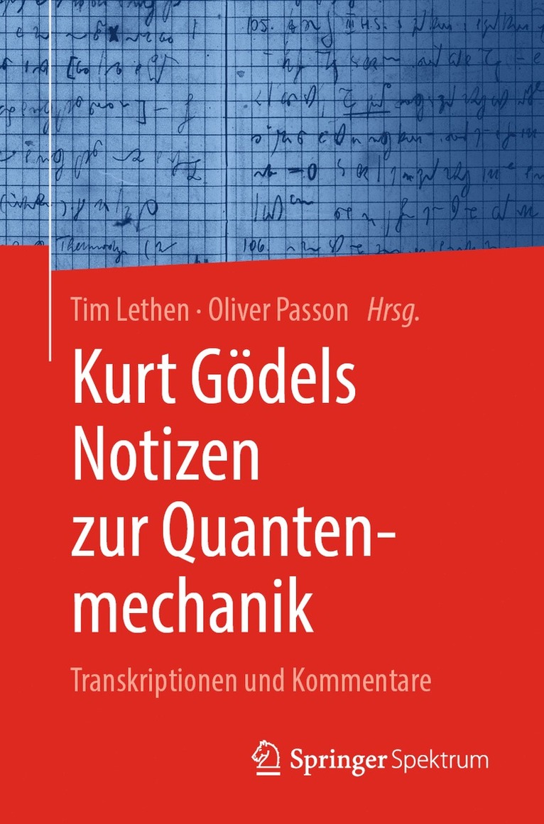Tim Lethen, Oliver Passon - Kurt Gödels Notizen zur Quantenmechanik, Häftad