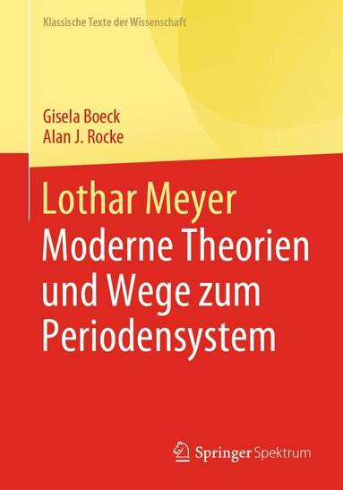 Gisela Boeck, Alan J. Rocke - Lothar Meyer, Häftad