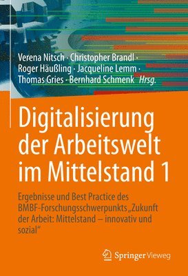 bokomslag Digitalisierung der Arbeitswelt im Mittelstand 1