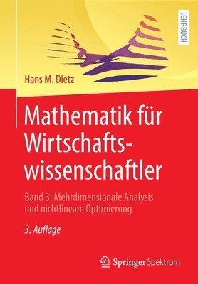 bokomslag Mathematik fr Wirtschaftswissenschaftler