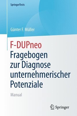 bokomslag F-DUPneo - Fragebogen zur Diagnose unternehmerischer Potenziale