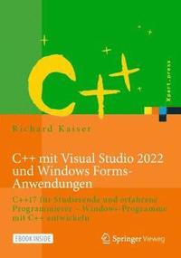 bokomslag C++ mit Visual Studio 2022 und Windows Forms-Anwendungen
