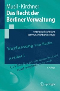bokomslag Das Recht der Berliner Verwaltung