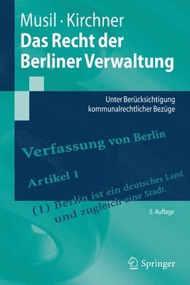 bokomslag Das Recht der Berliner Verwaltung