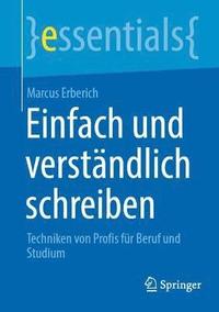 bokomslag Einfach und verständlich schreiben