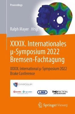 bokomslag XXXIX. Internationales ?-Symposium 2022 Bremsen-Fachtagung