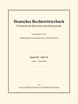 bokomslag Deutsches Rechtswrterbuch