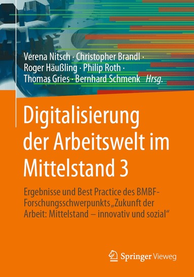 Verena Nitsch, Christopher Brandl, Roger Häußling, Philip Roth, Thomas Gries, Bernhard Schmenk - Digitalisierung der Arbeitswelt im Mittelstand 3, Inbunden