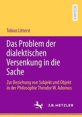 bokomslag Das Problem der dialektischen Versenkung in die Sache