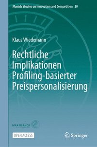 bokomslag Rechtliche Implikationen Profiling-basierter Preispersonalisierung