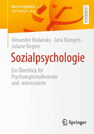 Alexander Bodansky, Jana Mangels, Juliane Degner - Sozialpsychologie, Häftad