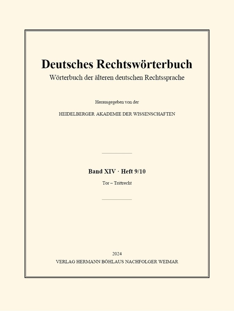 Deutsches Rechtswrterbuch 1