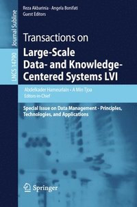 bokomslag Transactions on Large-Scale Data- and Knowledge-Centered Systems LVI