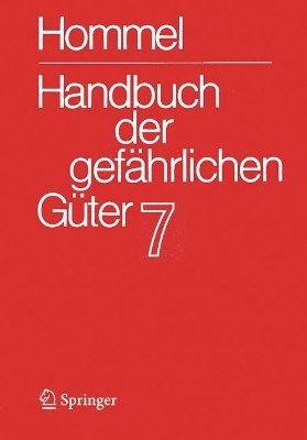 bokomslag Handbuch der gefhrlichen Gter. Band 7: Merkbltter 2503-2900