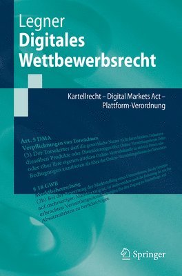 bokomslag Digitales Wettbewerbsrecht