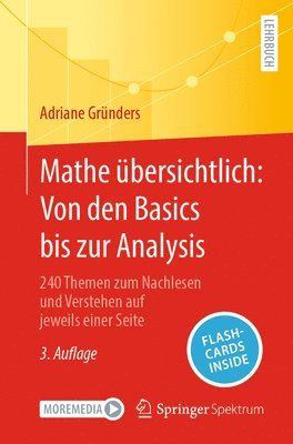 bokomslag Mathe Übersichtlich: Von Den Basics Bis Zur Analysis: 240 Themen Zum Nachlesen Und Verstehen Auf Jeweils Einer Seite