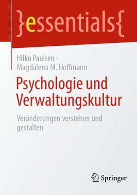bokomslag Psychologie und Verwaltungskultur