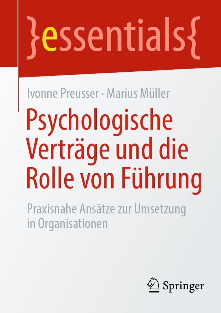 Ivonne Preusser, Marius Müller, Marius Muller - Psychologische Verträge und die Rolle von Führung, Häftad
