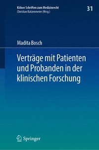 bokomslag Verträge mit Patienten und Probanden in der klinischen Forschung