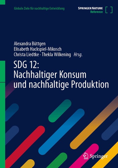 Alexandra Büttgen, Elisabeth Hackspiel-Mikosch, Christa Liedtke, Thekla Wilkening - SDG 12: Nachhaltiger Konsum und nachhaltige Produktion, Inbunden