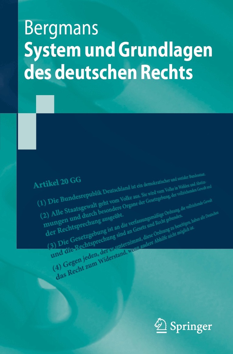 Bernhard Bergmans - System und Grundlagen des deutschen Rechts, Häftad